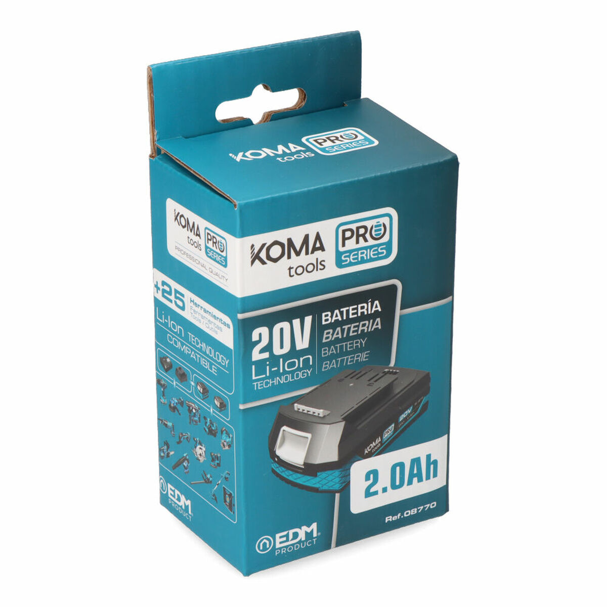 Dobíjecí lithiová baterie Koma Tools 08772 Pro Series